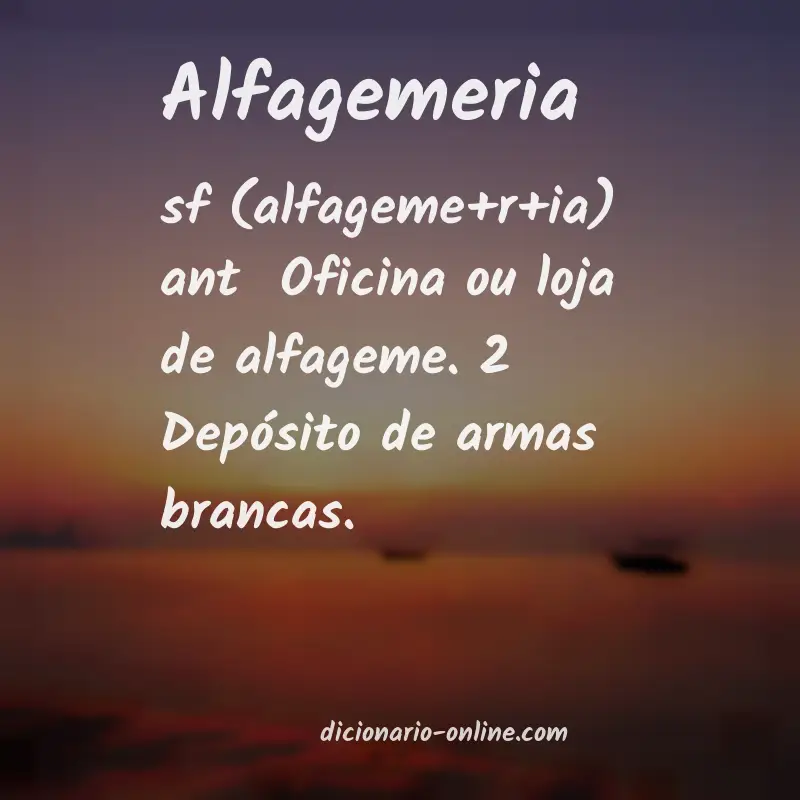 Significado de alfagemeria