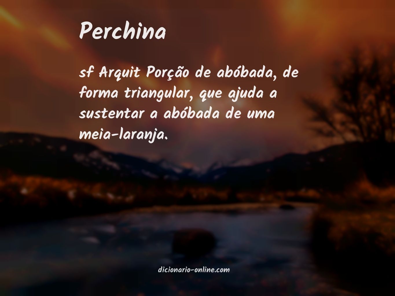 Significado de perchina