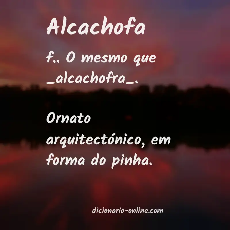 Significado de alcachofa