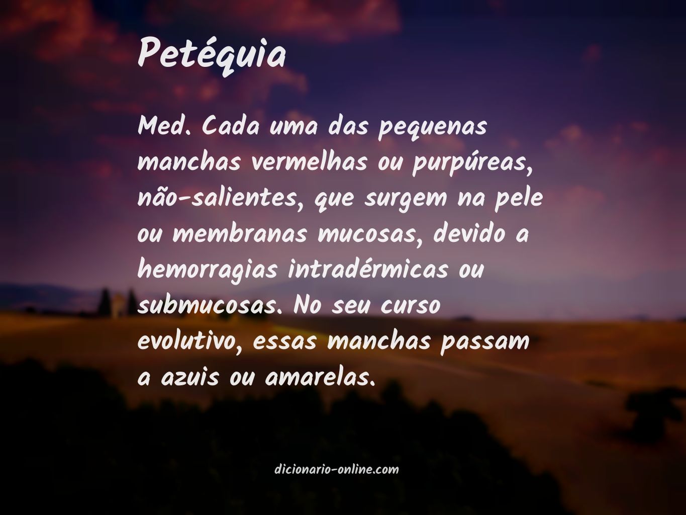 Significado de petéquia