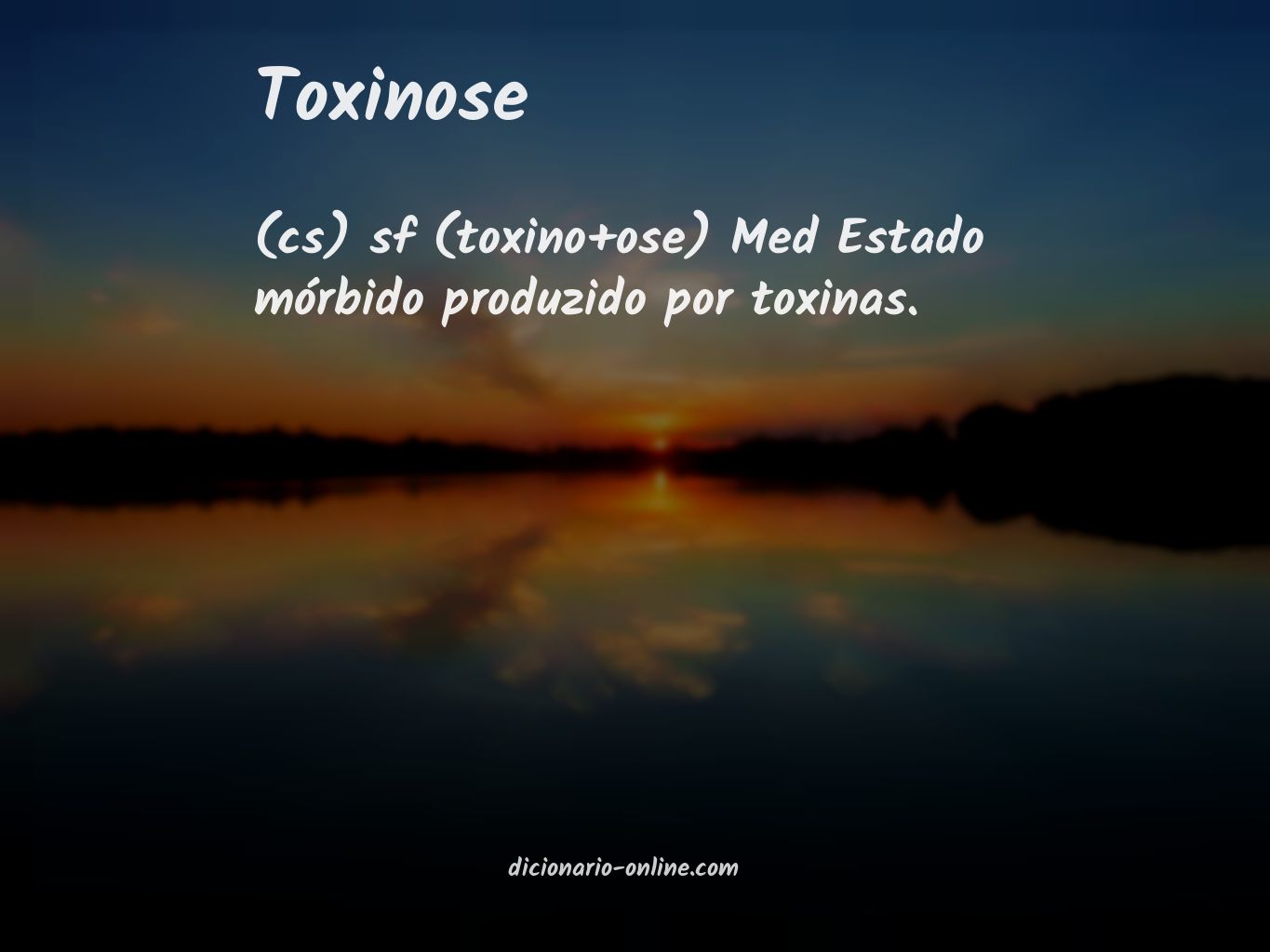 Significado de toxinose