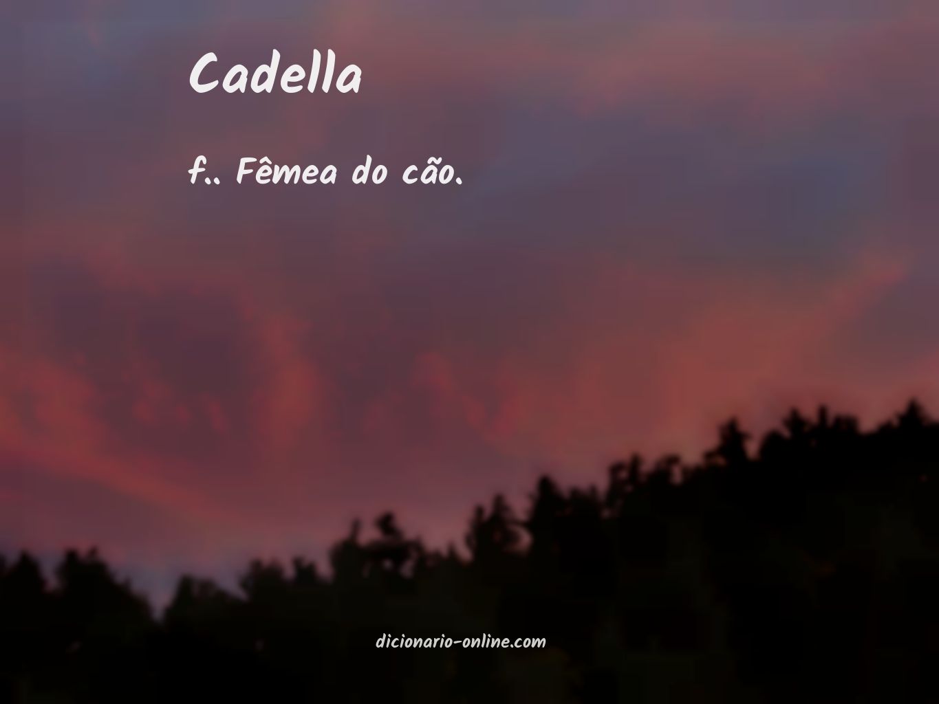 Significado de cadella