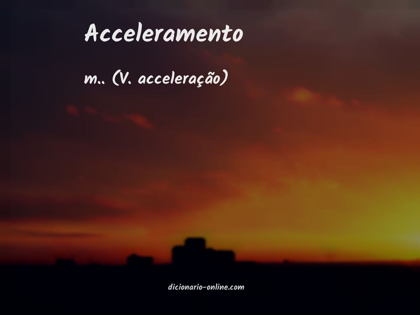 Significado de acceleramento