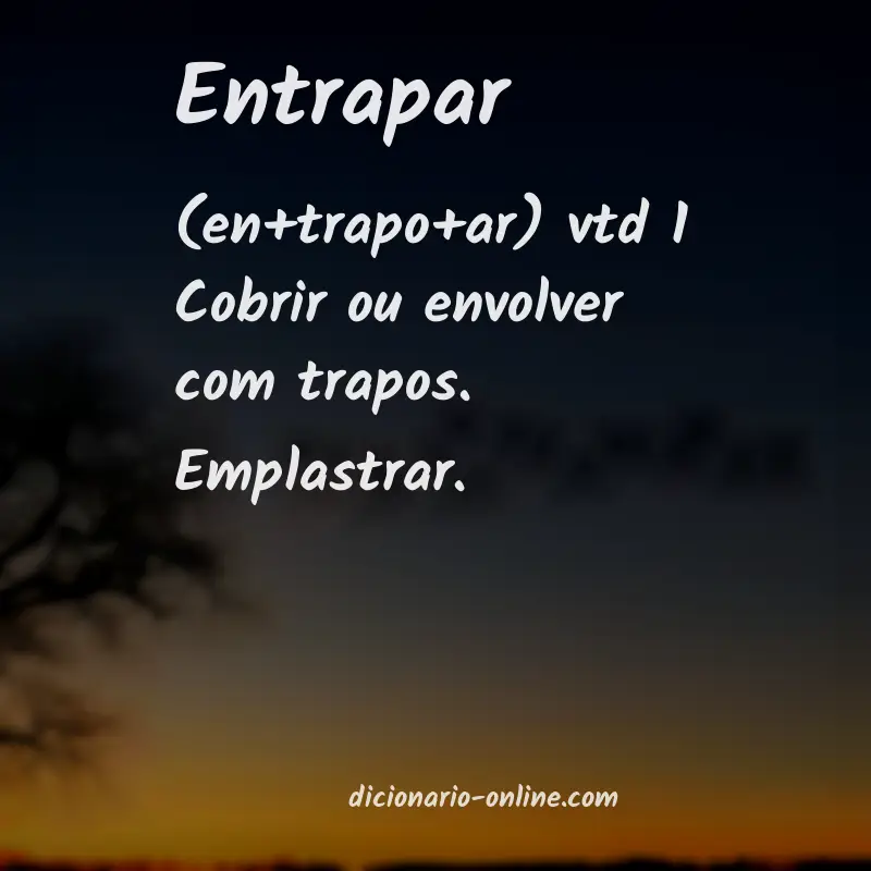 Significado de entrapar