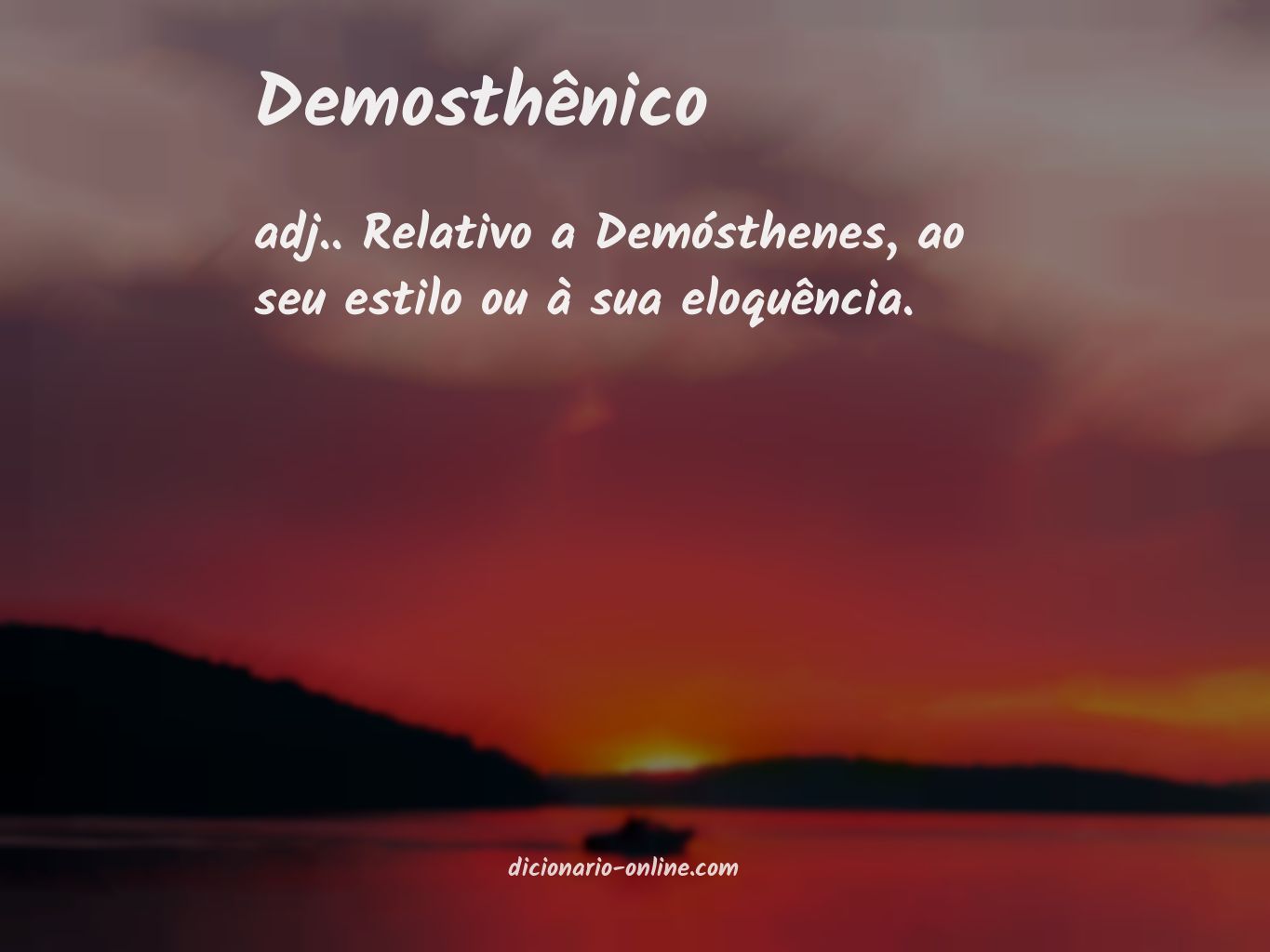 Significado de demosthênico