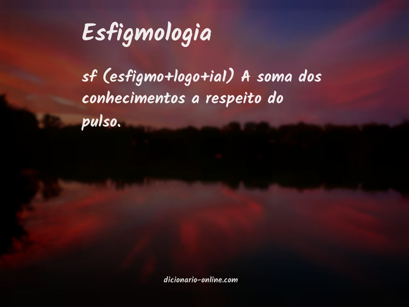 Significado de esfigmologia