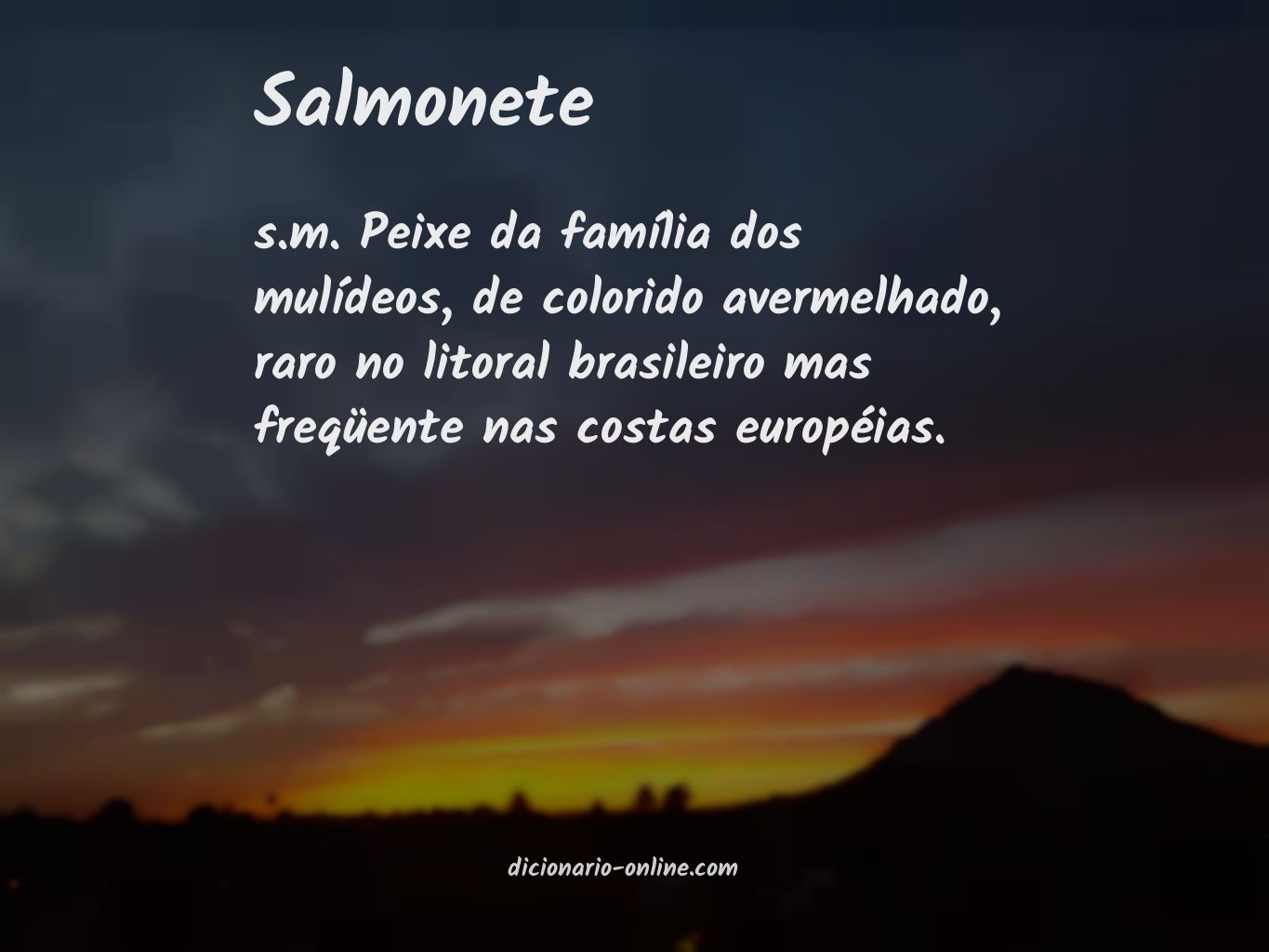 Significado de salmonete