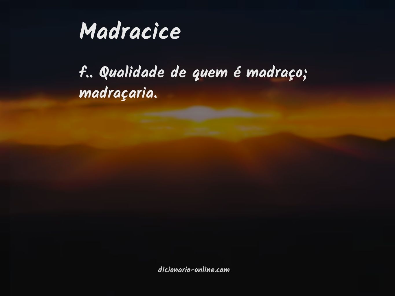 Significado de madracice