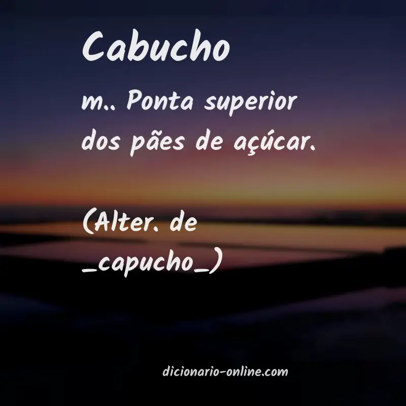 Significado de cabucho