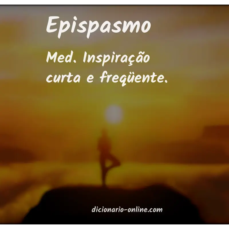 Significado de epispasmo