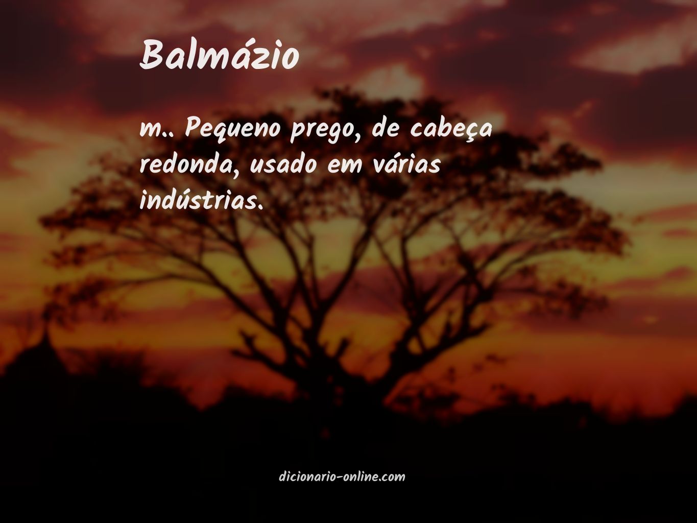 Significado de balmázio