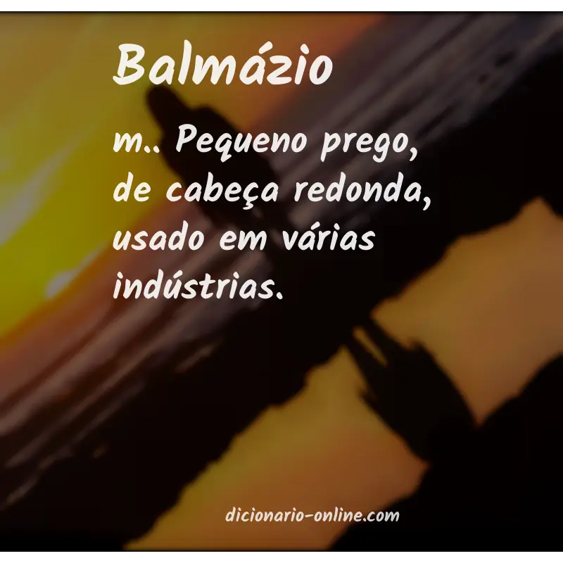 Significado de balmázio