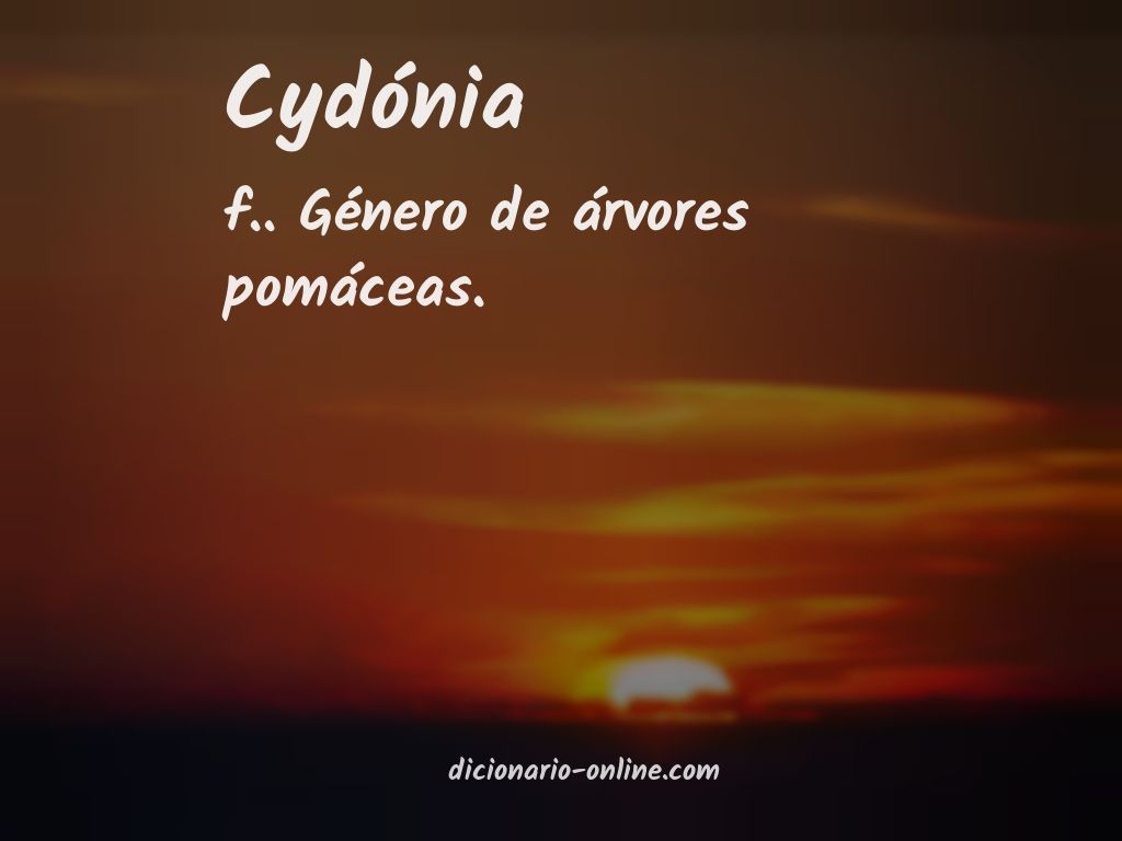 Significado de cydónia