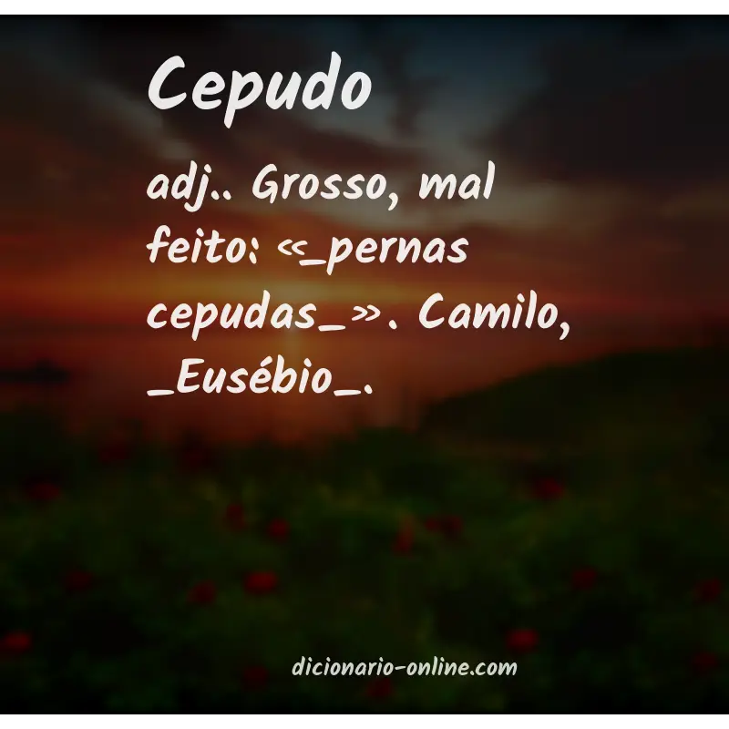 Significado de cepudo
