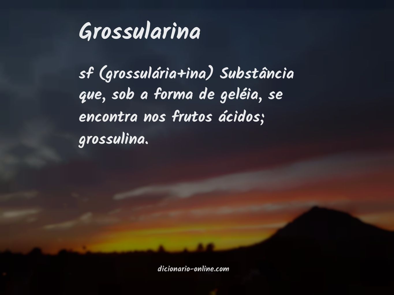 Significado de grossularina