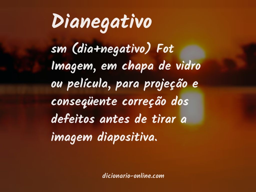 Significado de dianegativo