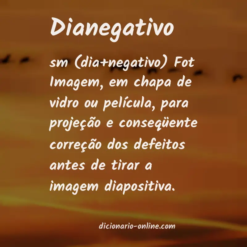 Significado de dianegativo