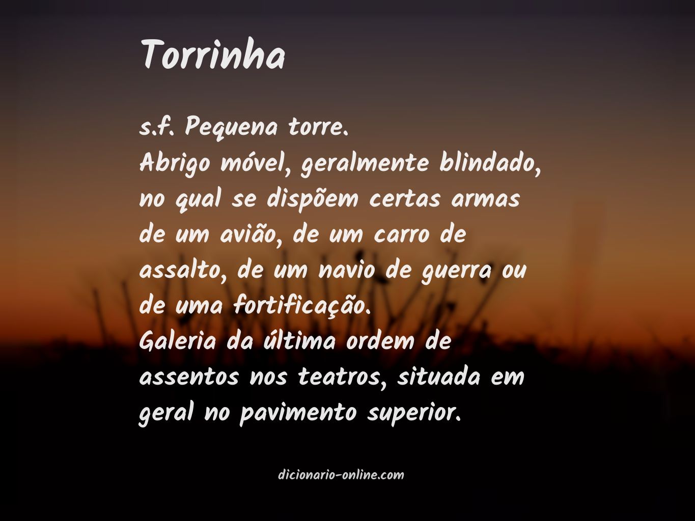 Significado de torrinha