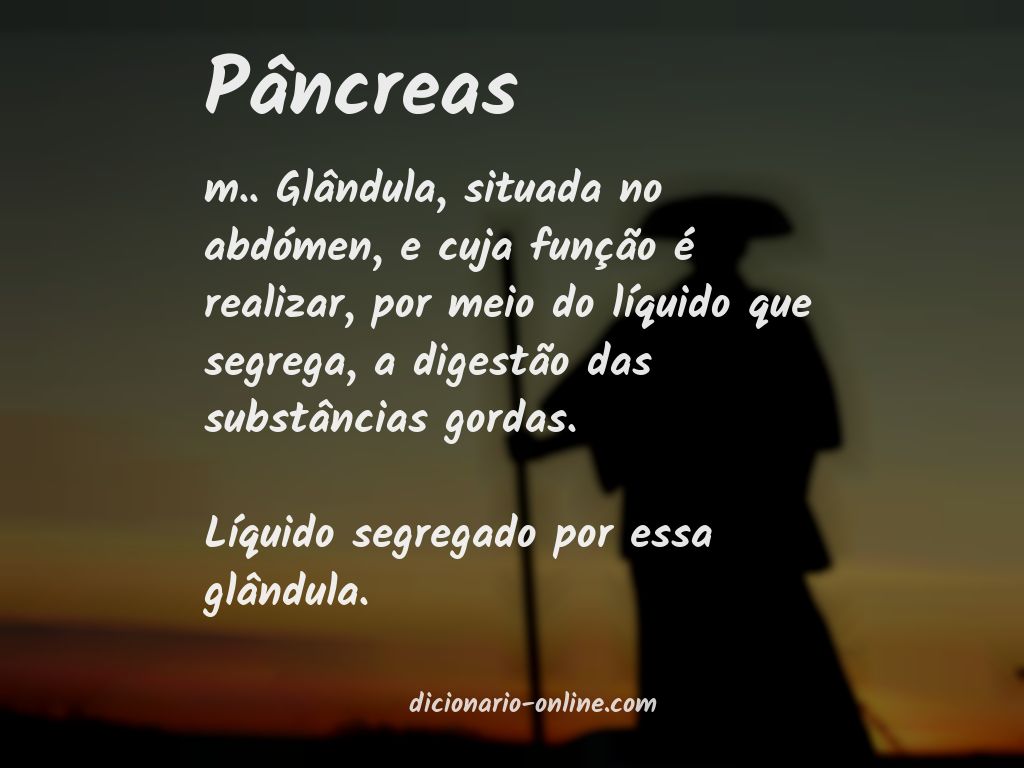 Significado de pâncreas