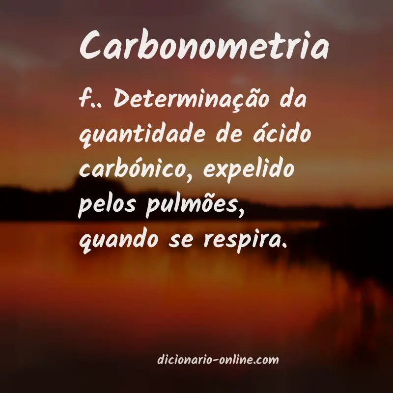 Significado de carbonometria