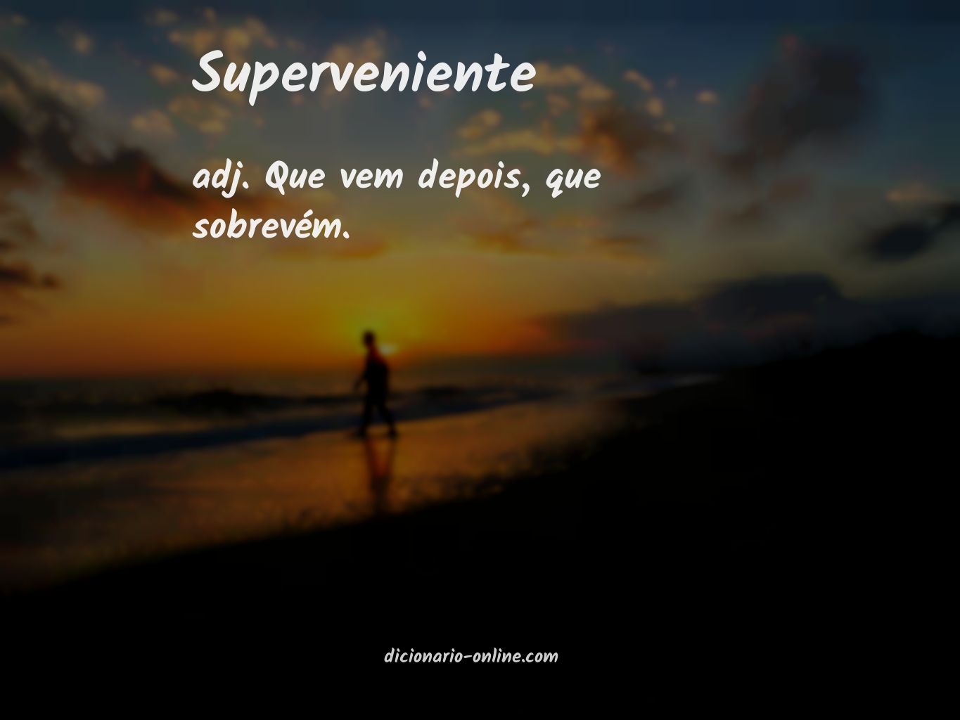 Significado de superveniente