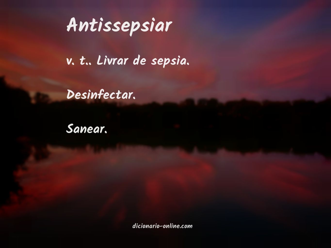 Significado de antissepsiar