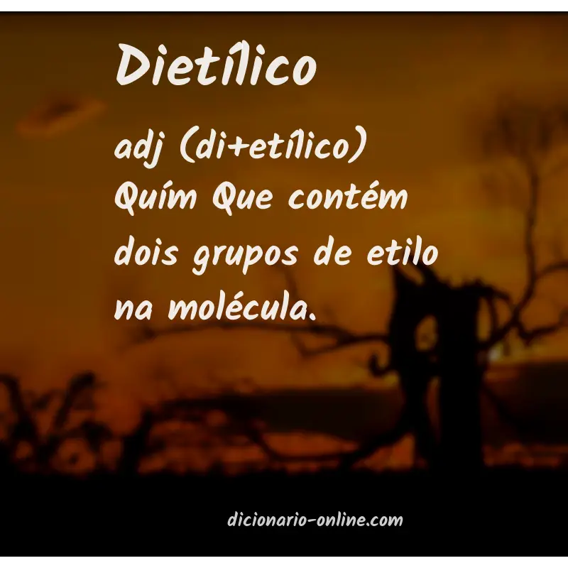 Significado de dietílico
