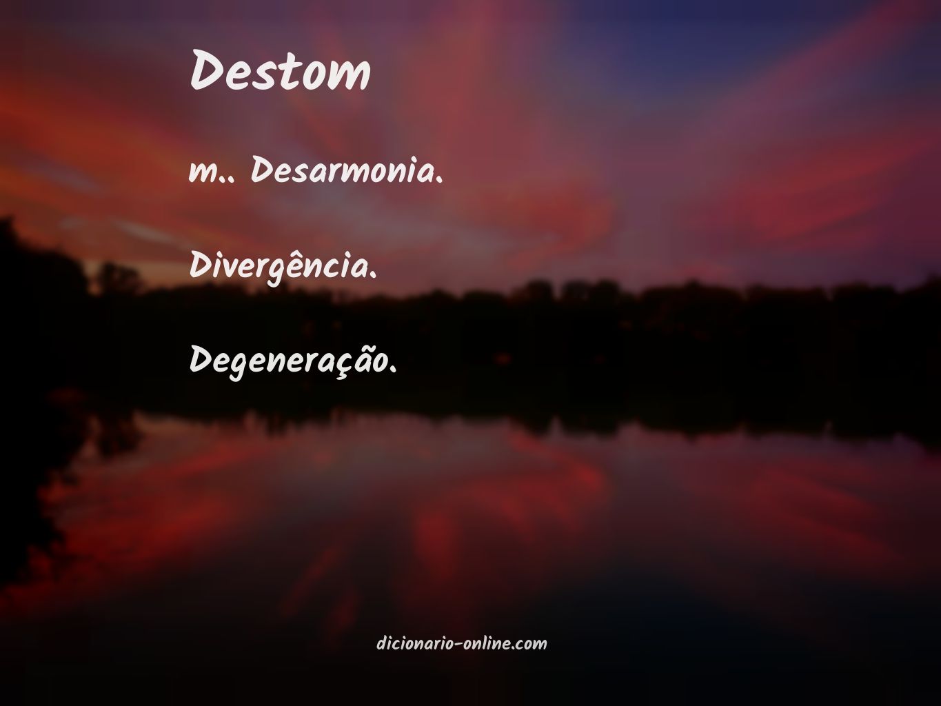 Significado de destom