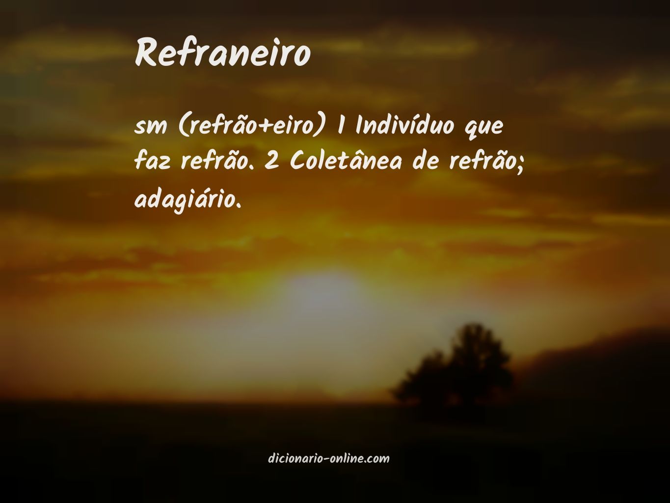 Significado de refraneiro