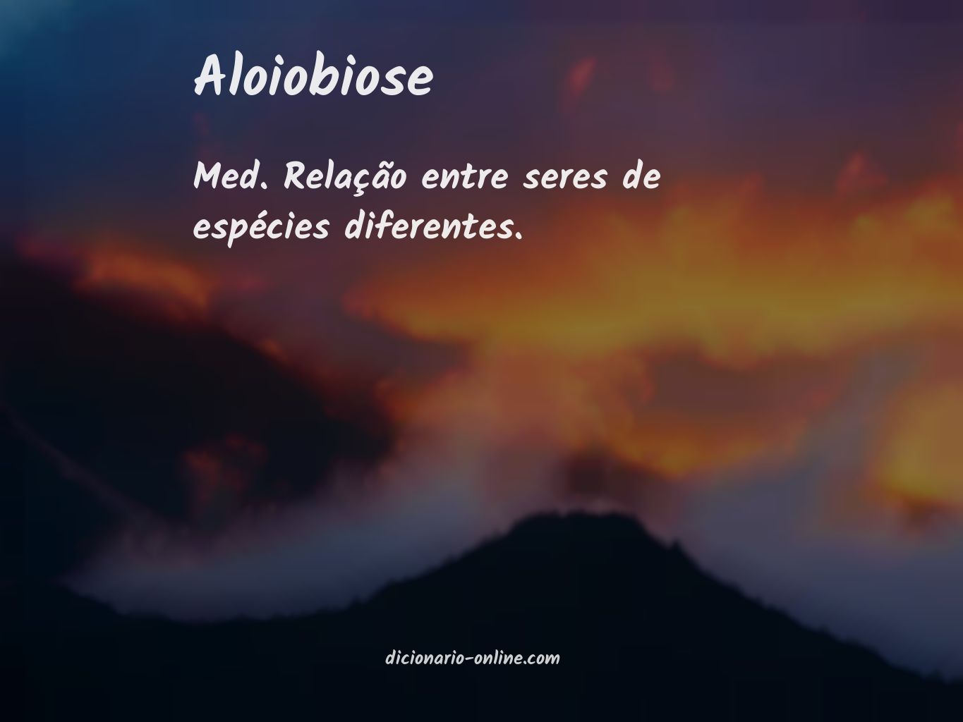 Significado de aloiobiose