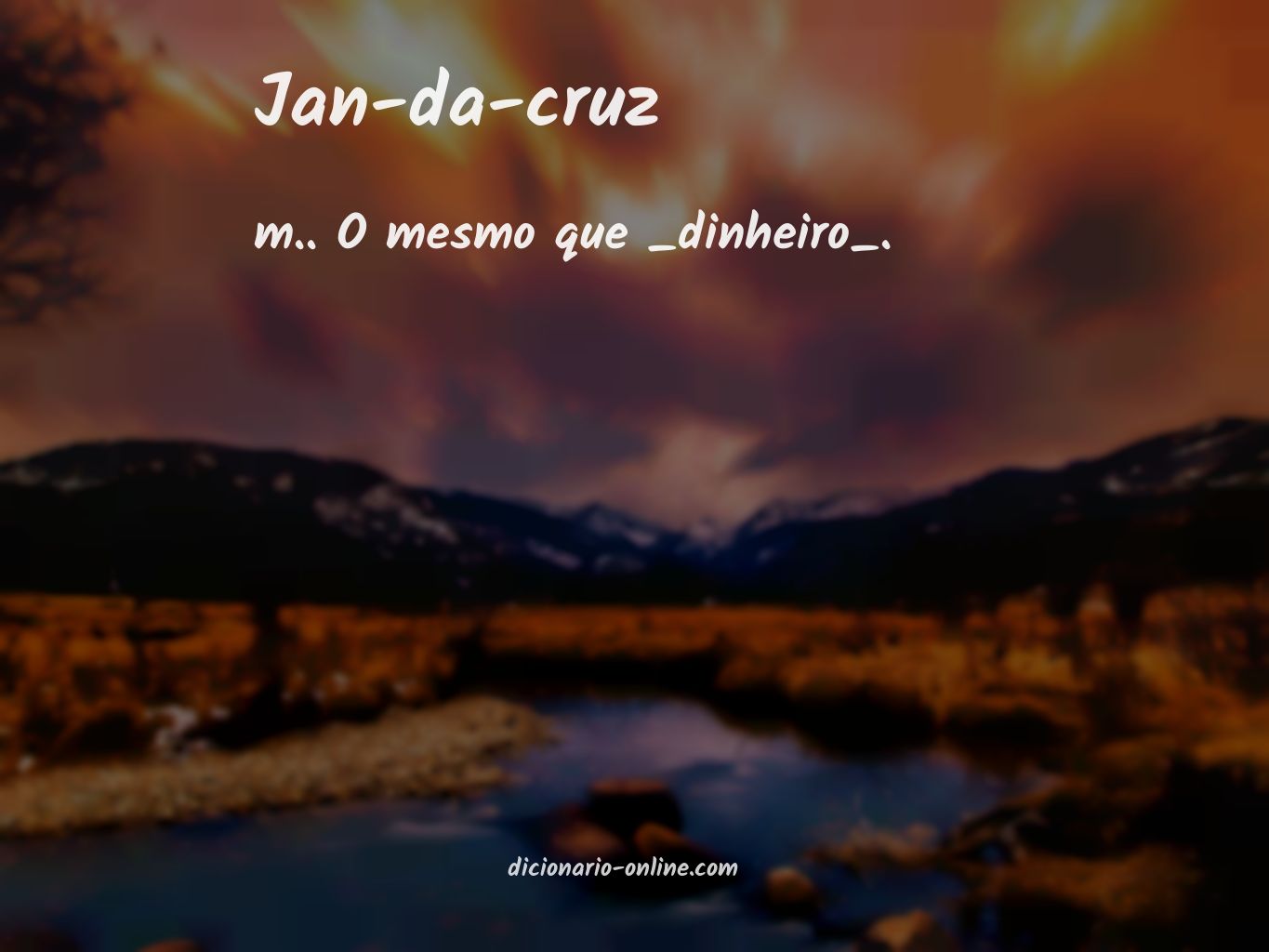 Significado de jan-da-cruz