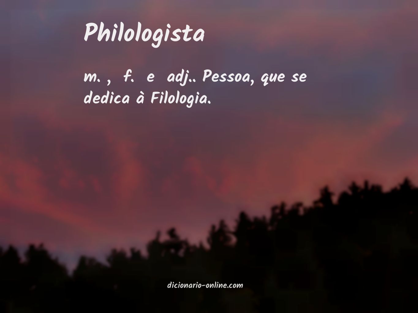 Significado de philologista