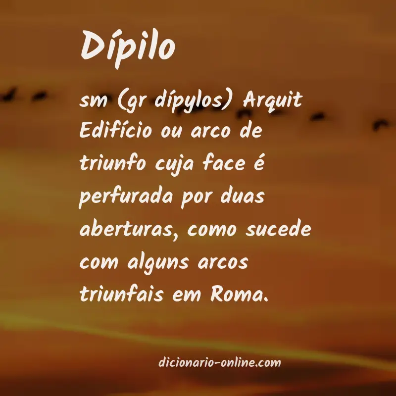 Significado de dípilo