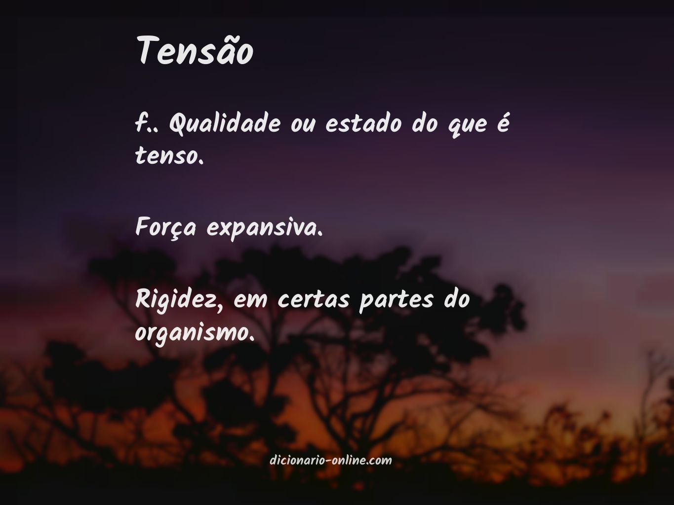 Significado de tensão