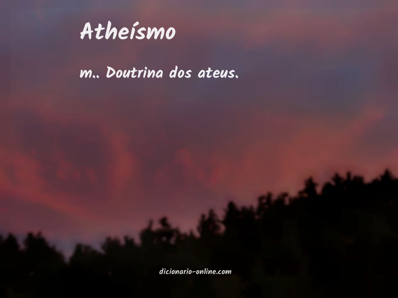 Significado de atheísmo