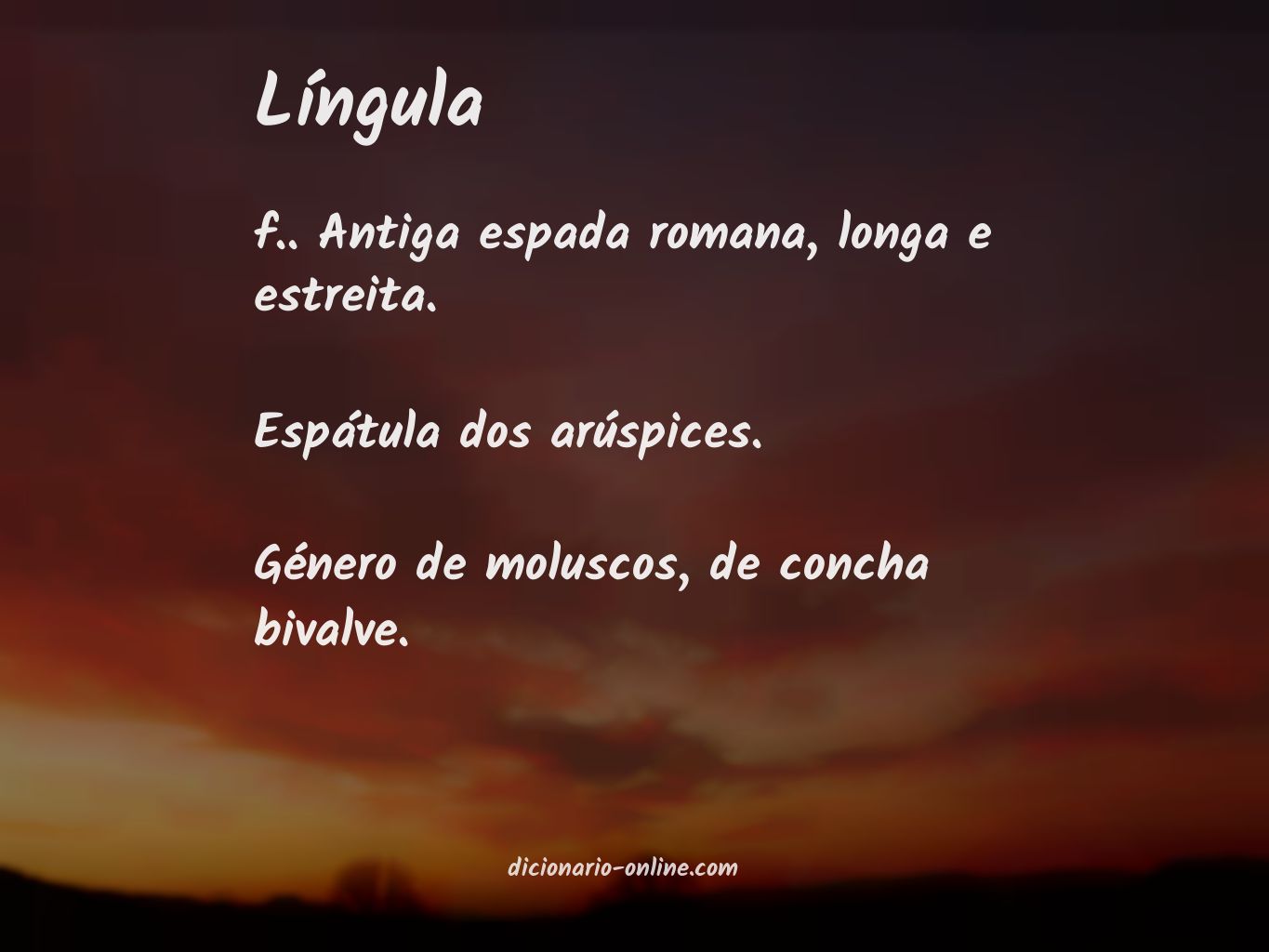 Significado de língula