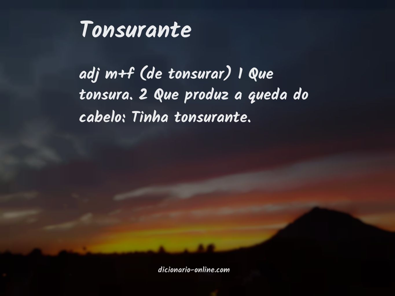 Significado de tonsurante