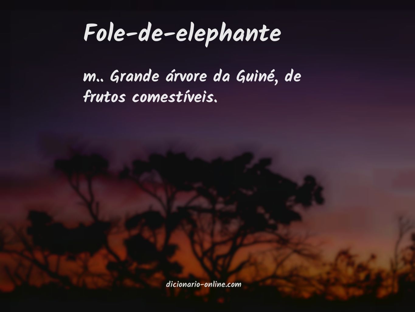 Significado de fole-de-elephante