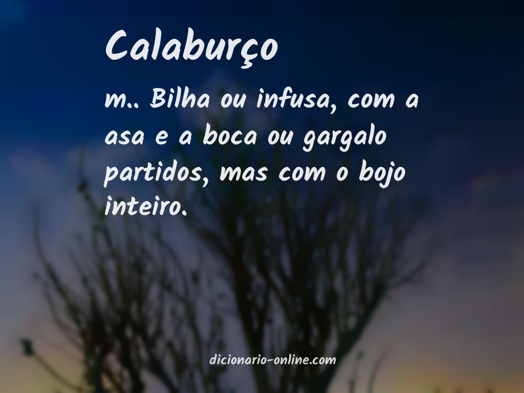 Significado de calaburço