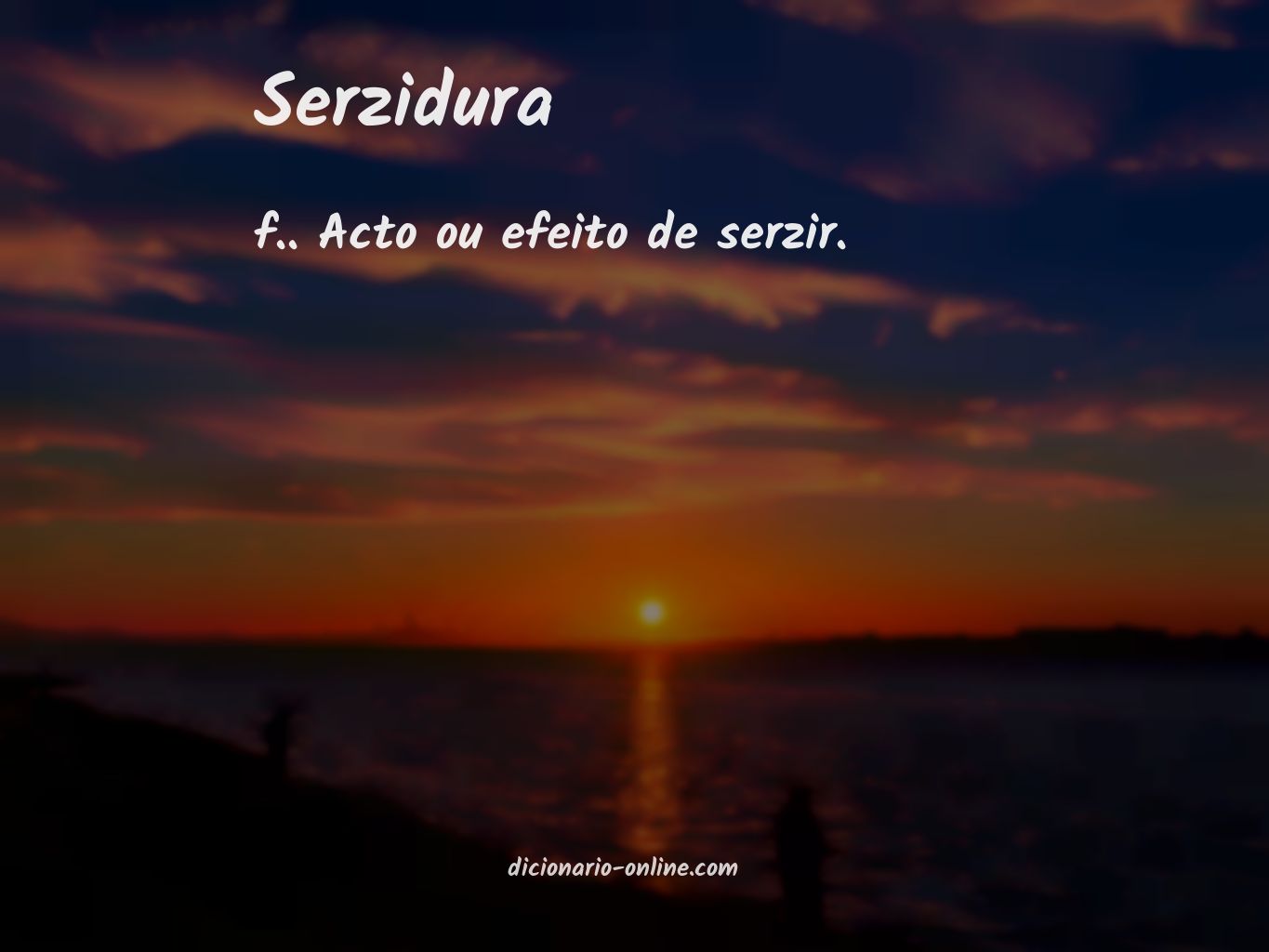 Significado de serzidura