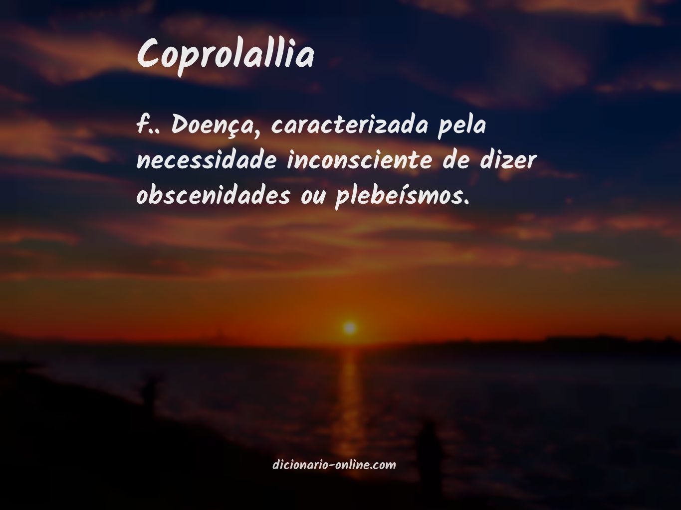 Significado de coprolallia