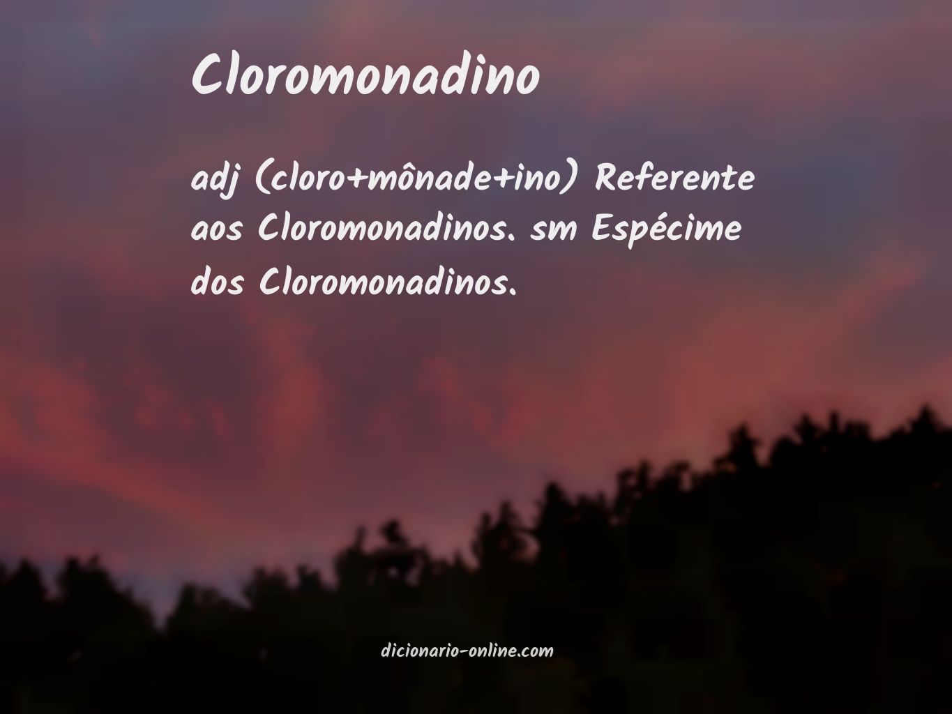 Significado de cloromonadino