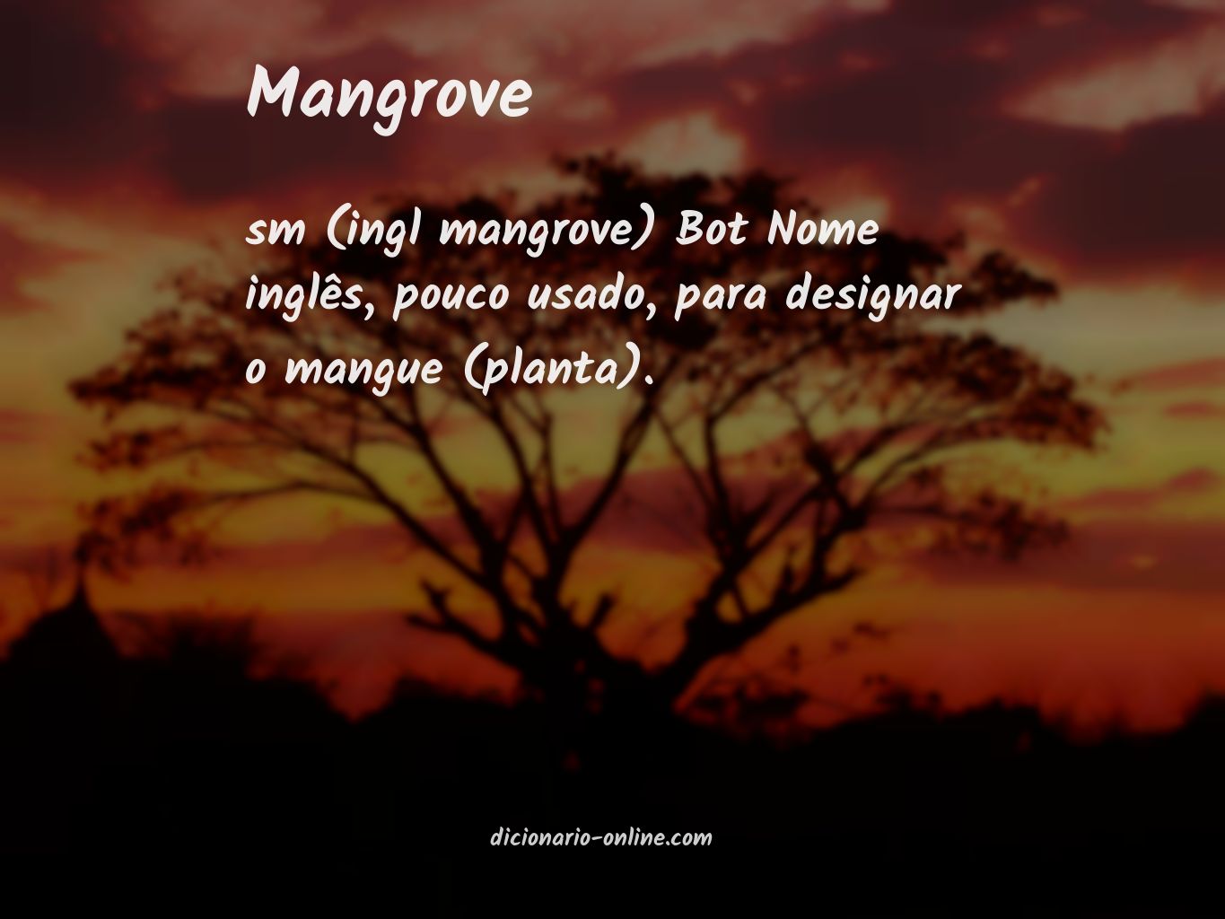 Significado de mangrove