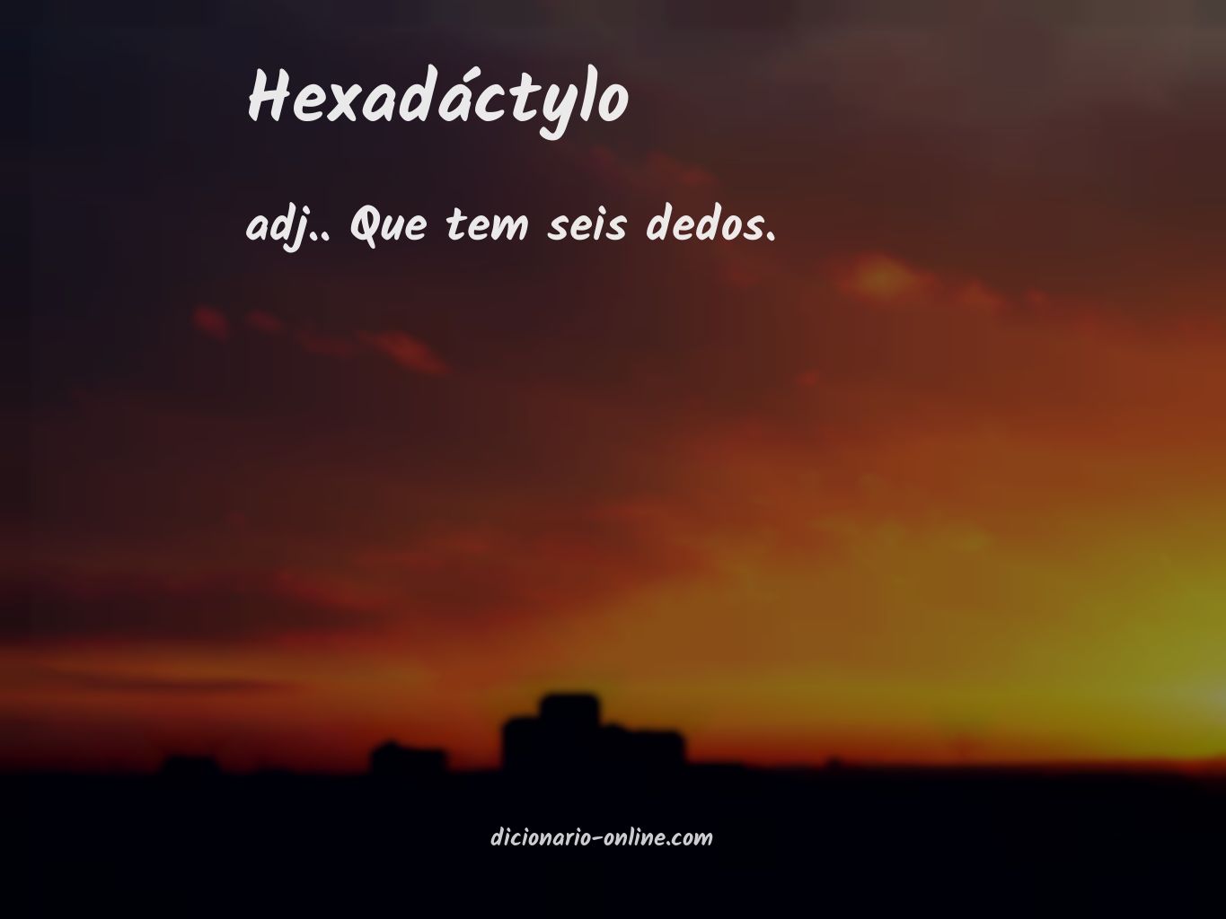 Significado de hexadáctylo