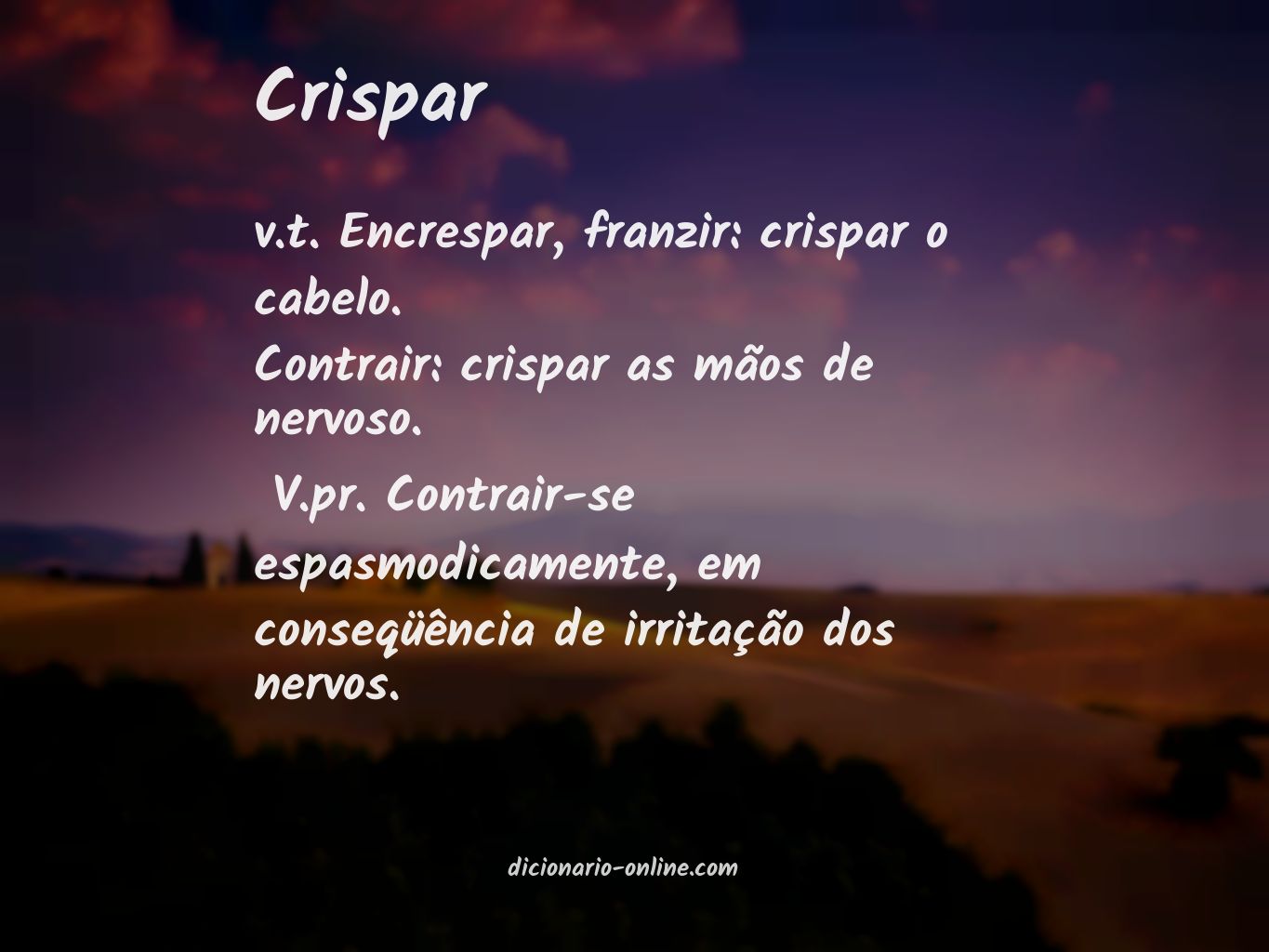 Significado de crispar