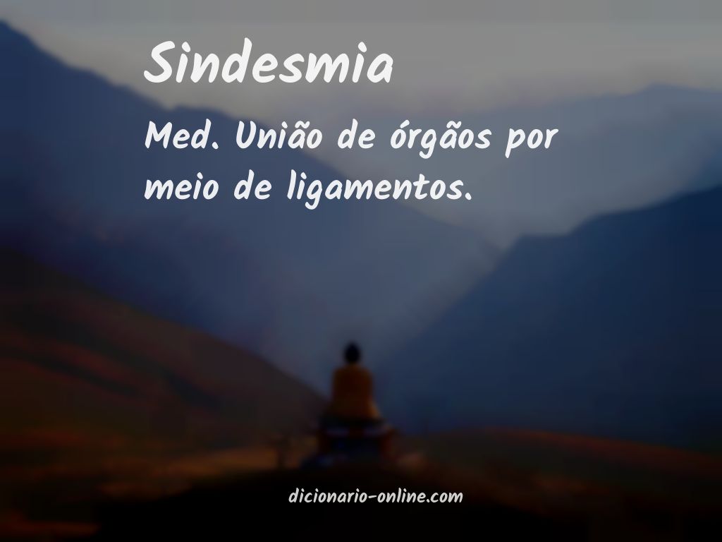 Significado de sindesmia