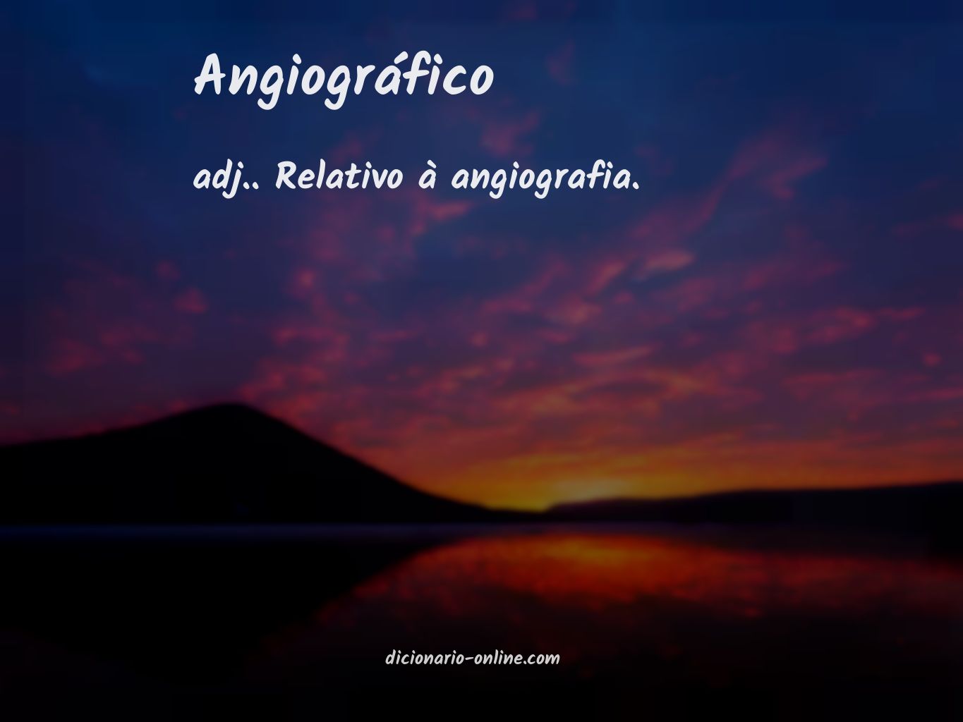 Significado de angiográfico