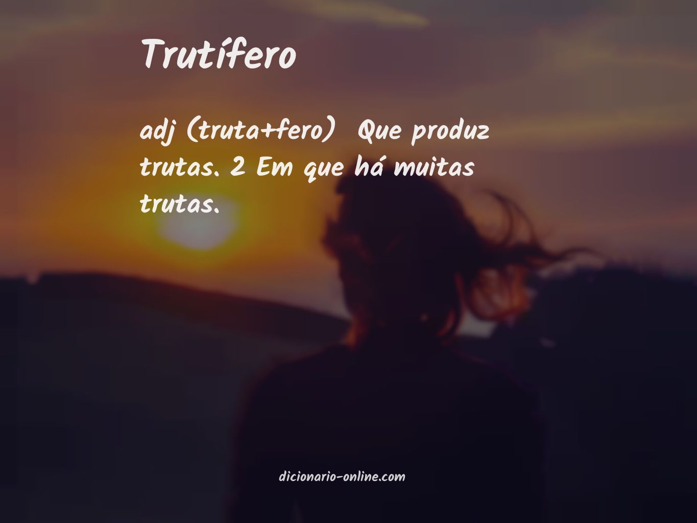 Significado de trutífero