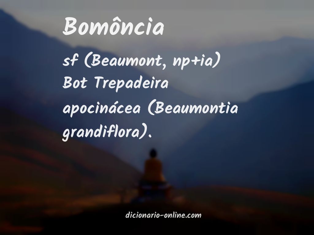 Significado de bomôncia