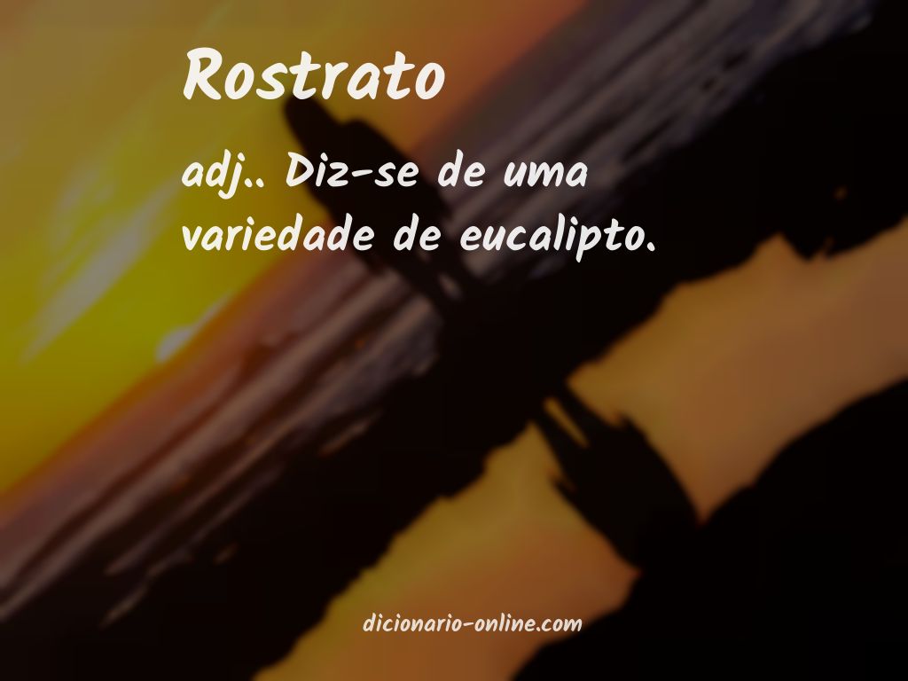 Significado de rostrato